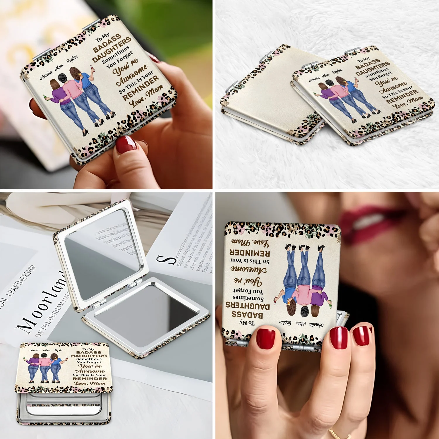 So This Is Your Reminder - Gift For Women, Daughter, Mom - Personalized Square Compact Mirror - Image 6