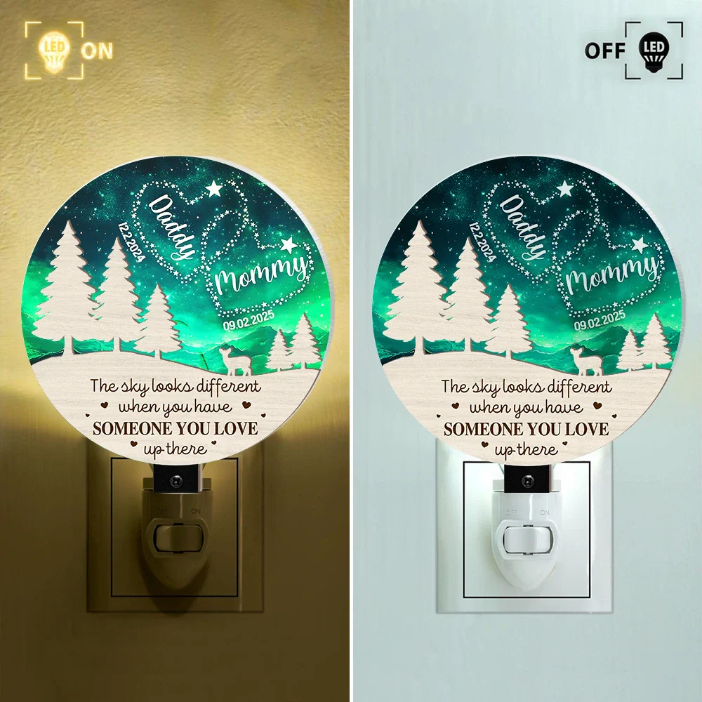 Someone You Love Up There - Personalized Plug-in Night Light - Image 2