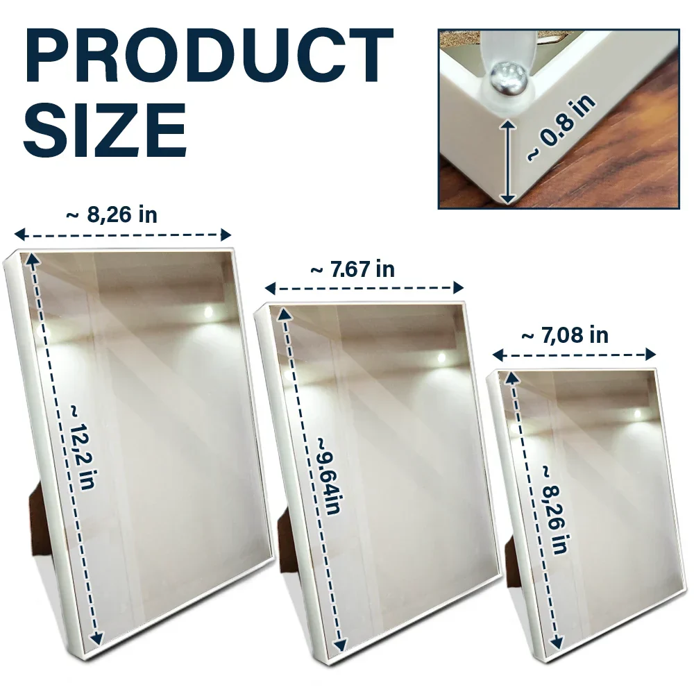 Sometimes You Forget You're Beautiful - Personalized LED Mirror Frame Lamp - Image 5