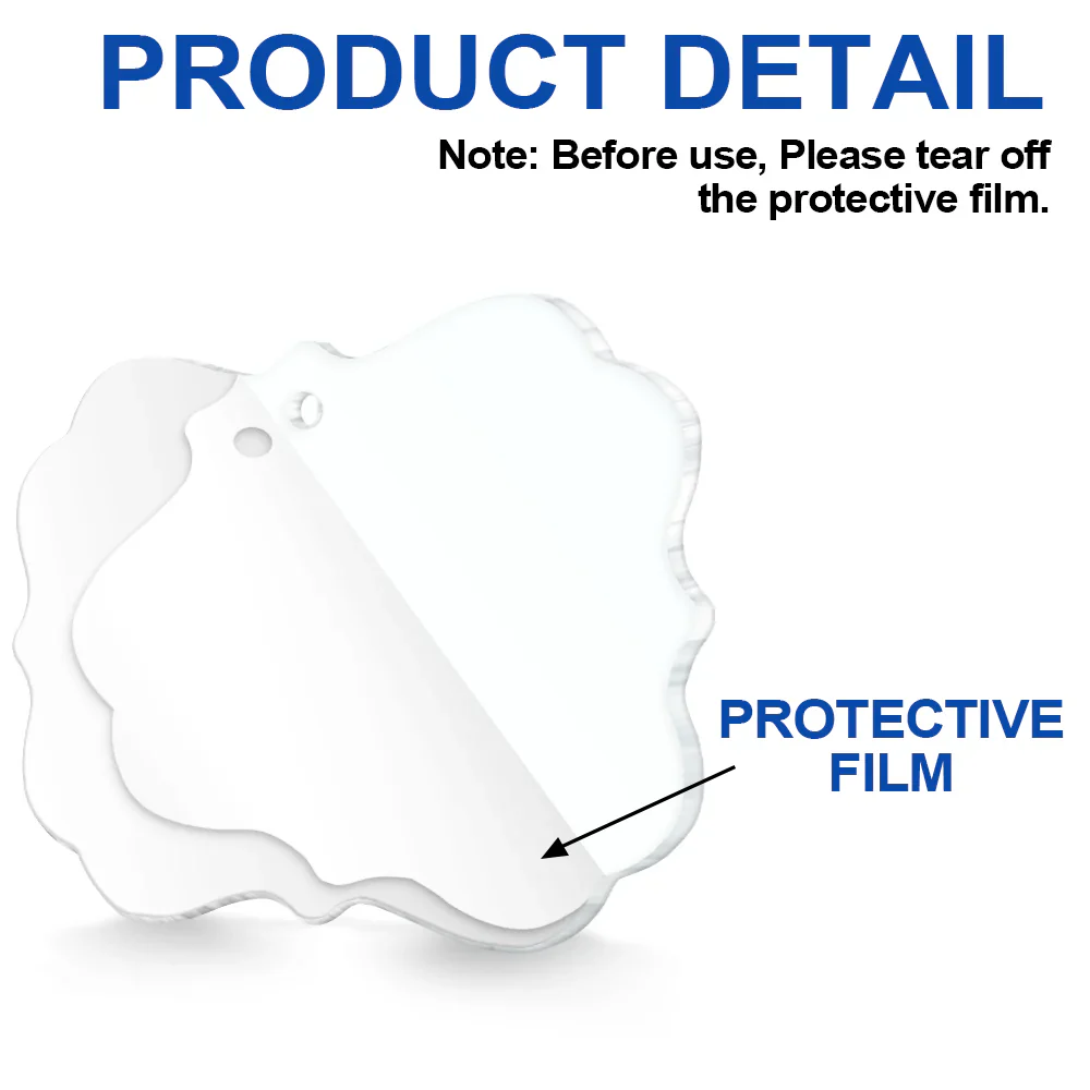Song QR Code First Christmas Couples - Personalized Medallion Acrylic Ornament - Image 7