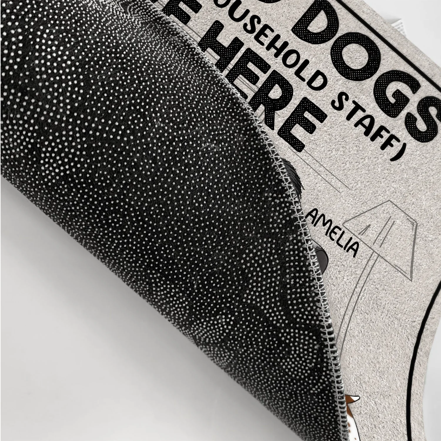 Spoiled Dogs And Their Household Staff Live Here - Gift For Dog Lovers, Couples - Personalized Doormat - Image 3