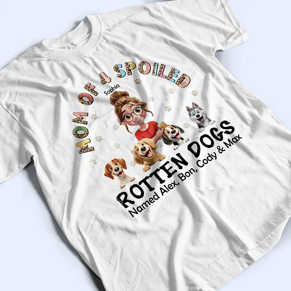 Spoiled Rotten Dog Named - Personalized T Shirt - Image 3