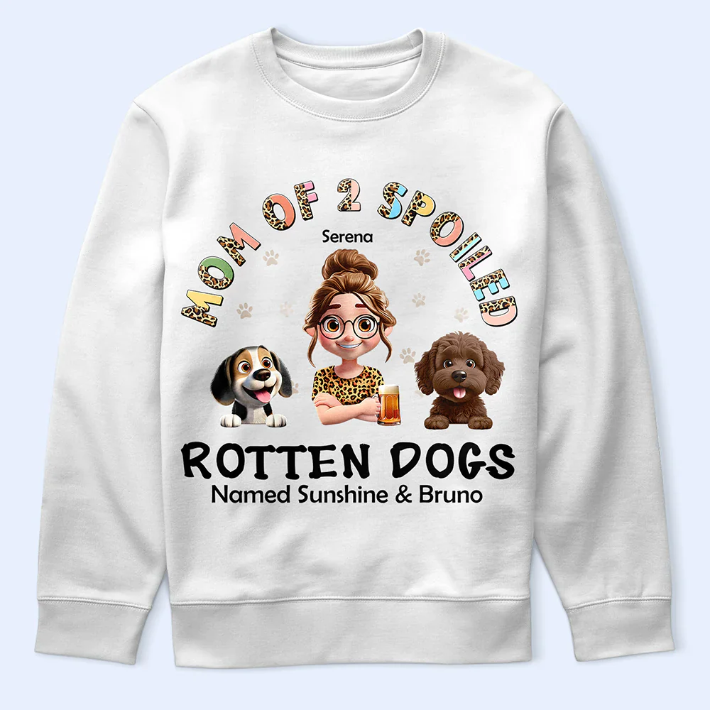 Spoiled Rotten Dog Named - Personalized T Shirt - Image 5