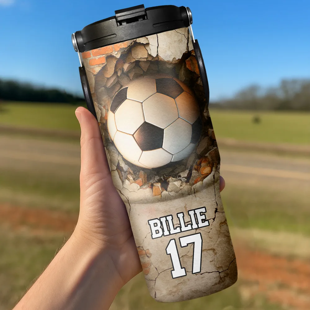 Sport Gifts For Kid - Personalized 30oz Tumbler With Handle - Image 3