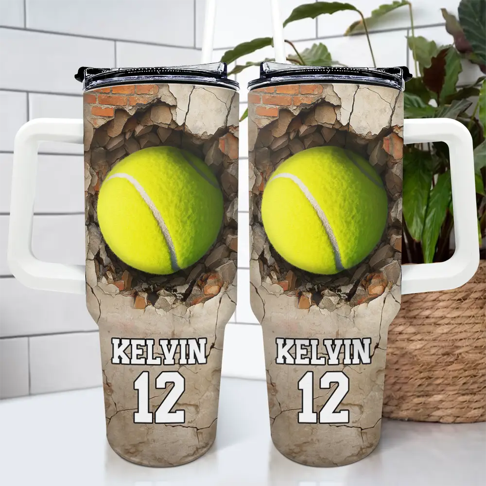 Sport Gifts - Personalized 40oz Tumbler With Straw - Image 4