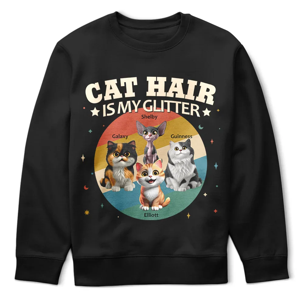 Spread Love Like Cat Hair - Personalized T Shirt - Image 5