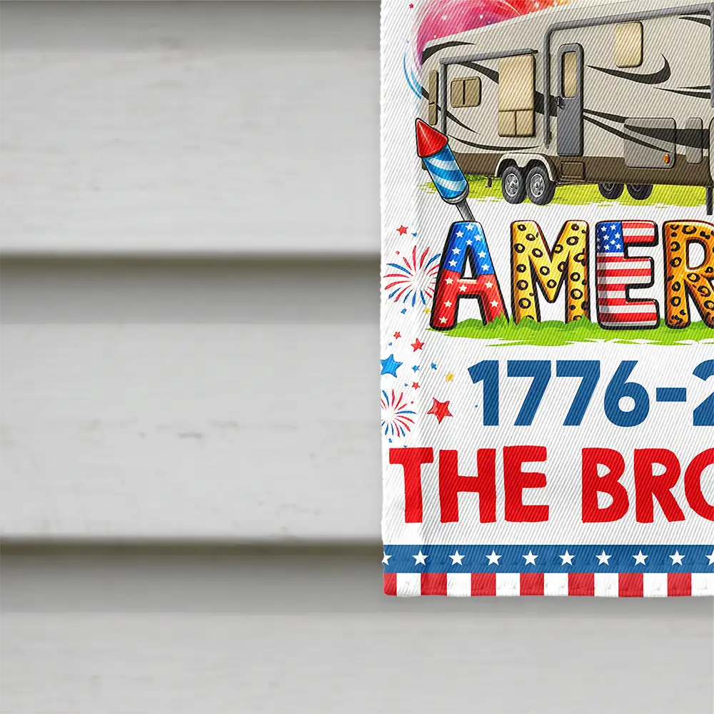 Stars & Stripes America 250th Camper - Personalized Flag - Image 4