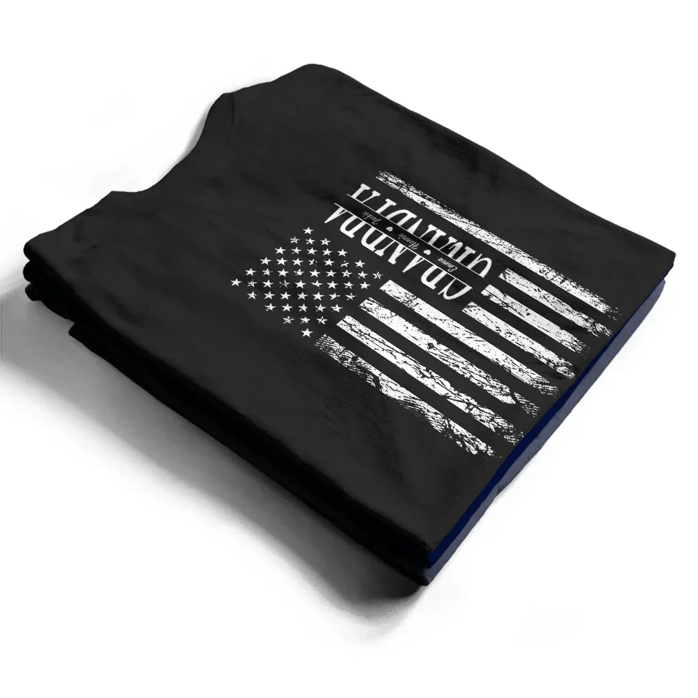 Stars & Stripes Dad Grandpa We Love You - Personalized T Shirt - Image 2