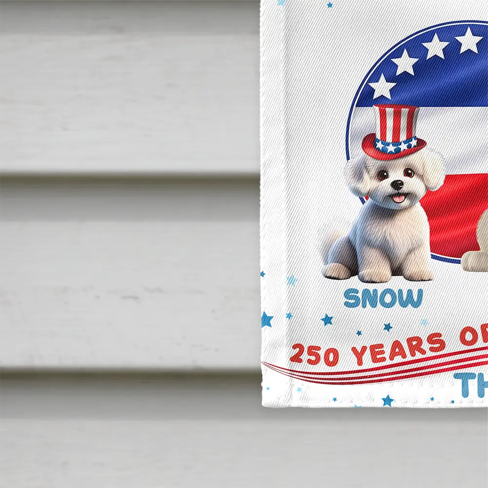 Stars & Stripes Pawty In The USA - Personalized Flag - Image 4