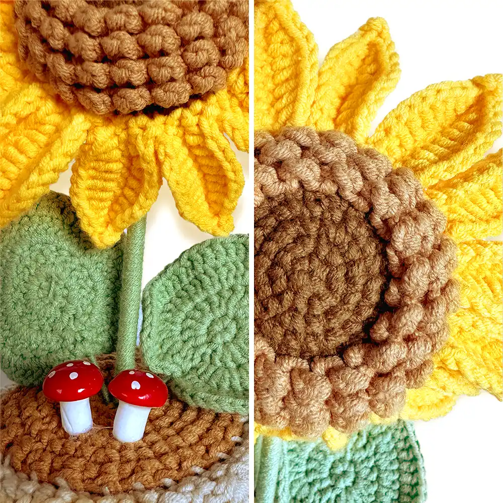 Sunflower Sometimes You Forget You Are Awesome - Personalized Crochet Plant Pot - Image 6