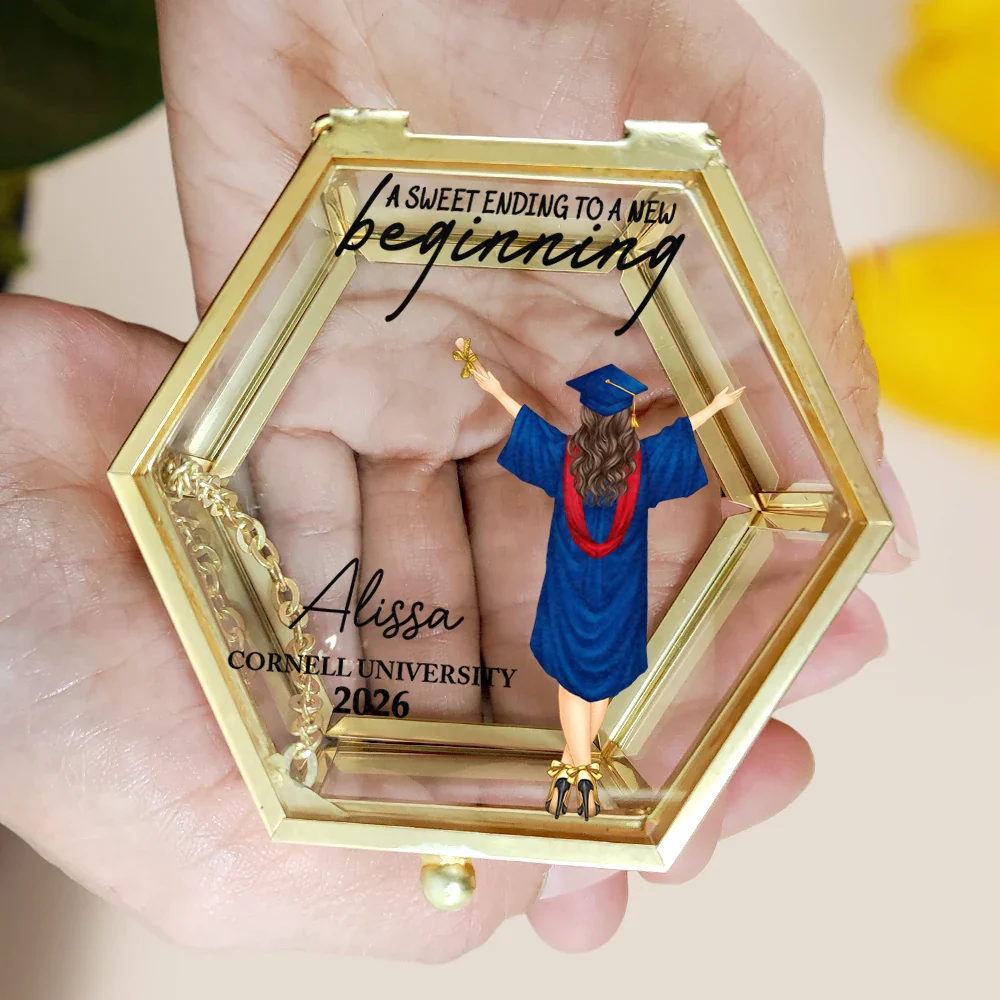 Sweet Ending To A New Beginning - Personalized Glass Jewelry Box - Image 5