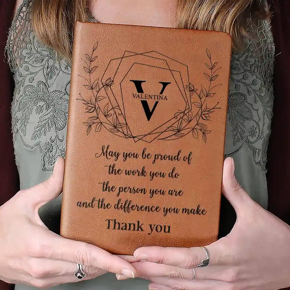 Teacher Thank You For Making A Difference - Personalized Leather Journal - Image 4