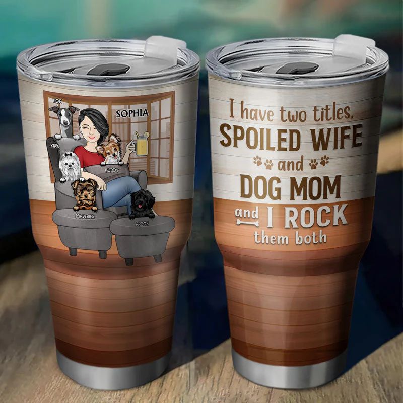 Thank You Best Dog Mom, Dad Ever - Mother, Father Gift - Personalized Custom 30 Oz Tumbler - Image 2