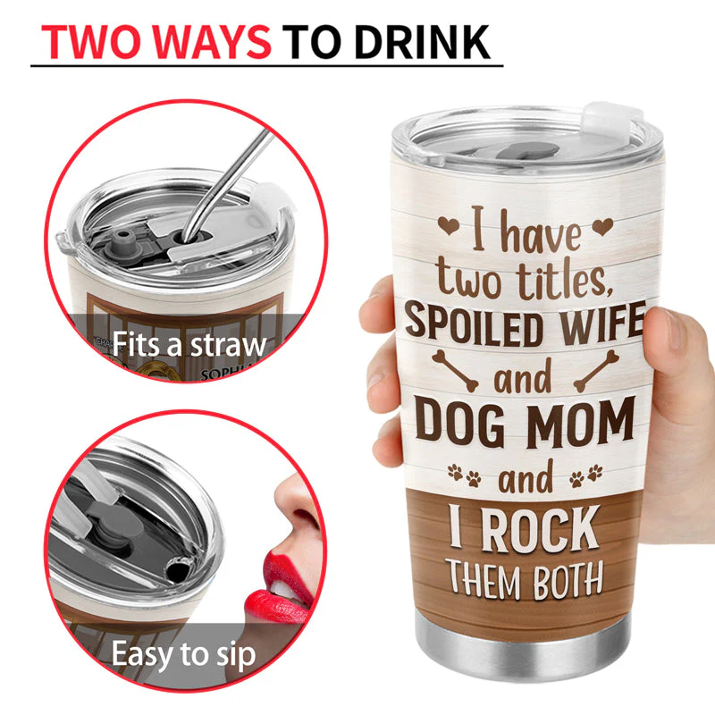 Thank You Best Dog Mom Ever - Mother Gift - Personalized Custom Tumbler - Image 4
