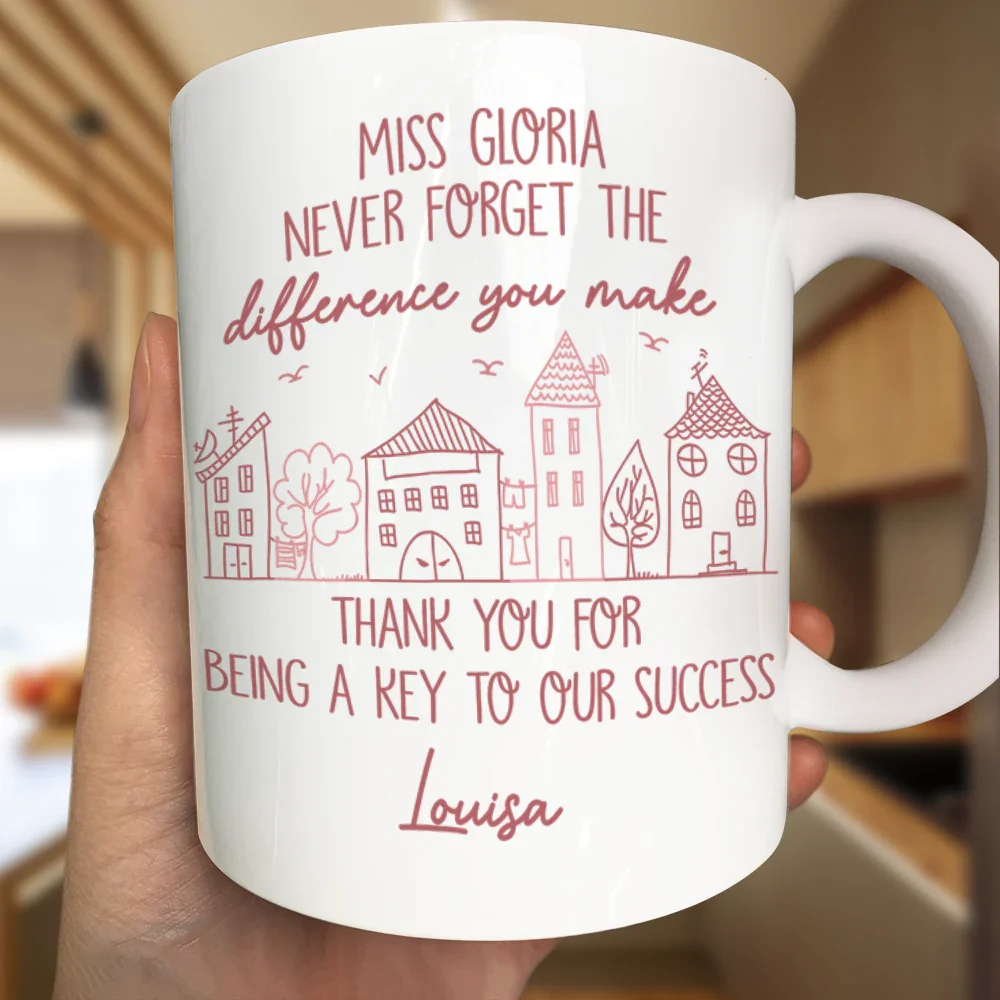 Thank You For Being A Part Of Ours - Personalized Mug - Image 3