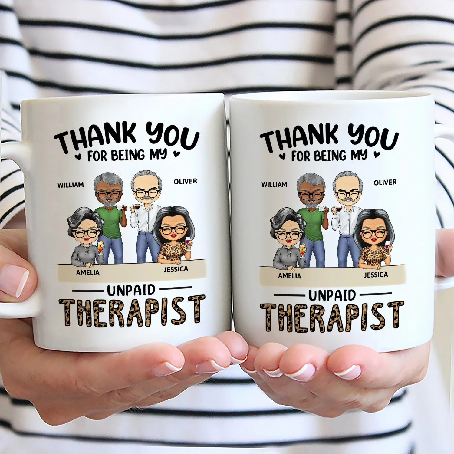 Thank You For Being My Emotional Coworker - Gifts For Colleagues, Besties - Personalized Mug - Image 2