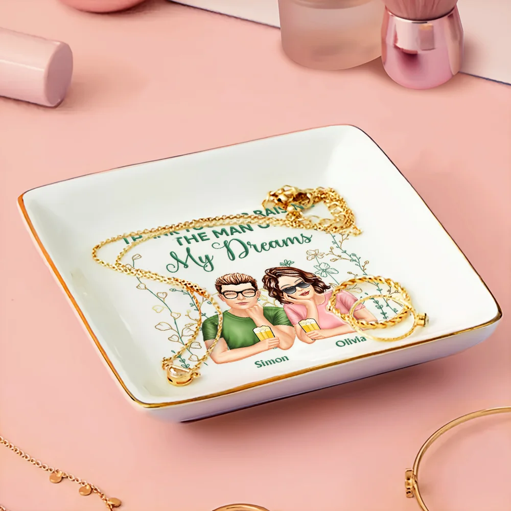 Thank You For Raising The Man - Personalized Ring Dish - Image 3