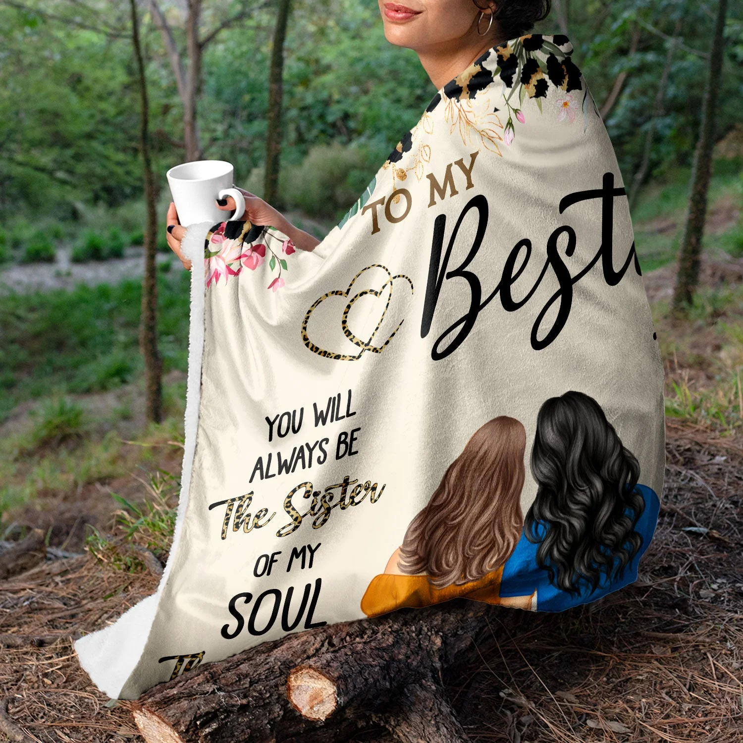Thank You For Standing By My Side - Birthday Gift For Besties, BFF Best Friends, Sisters - Personalized Fleece Blanket - Image 5