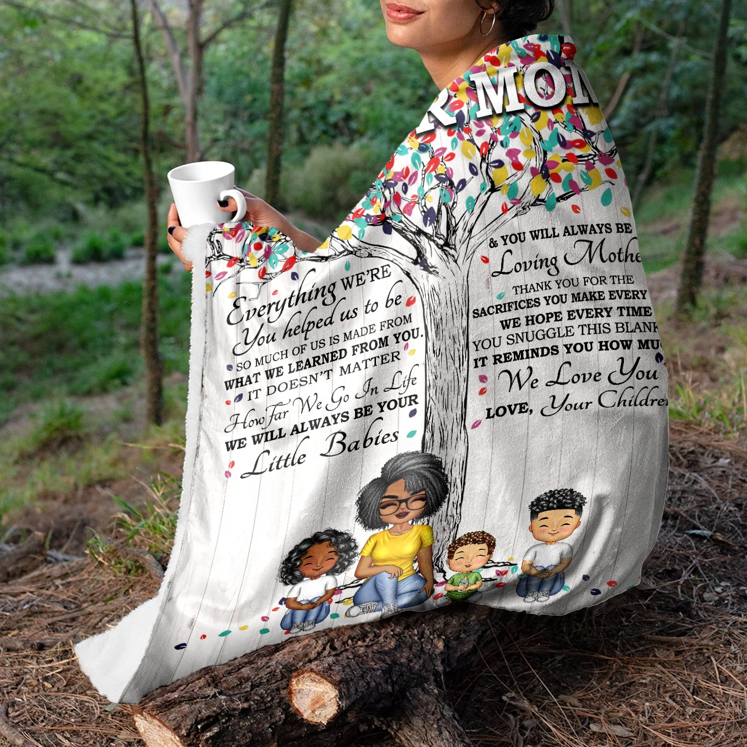 Thank You For The Sacrifices You Make Every Day - Birthday, Loving Gift For Mom, Mother, Grandma, Grandmother - Personalized Custom Fleece Blanket - Image 3
