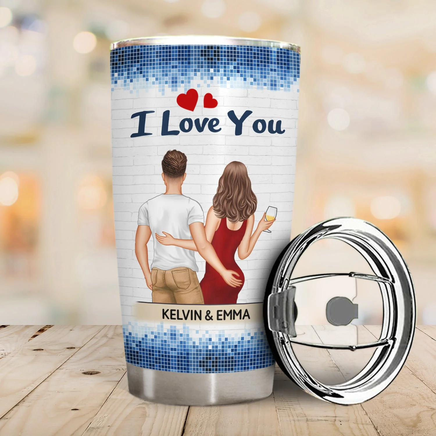 Thanks For All The Orgasms Backside - Anniversary, Funny Gift For Couples, Family - Personalized Tumbler - Image 2