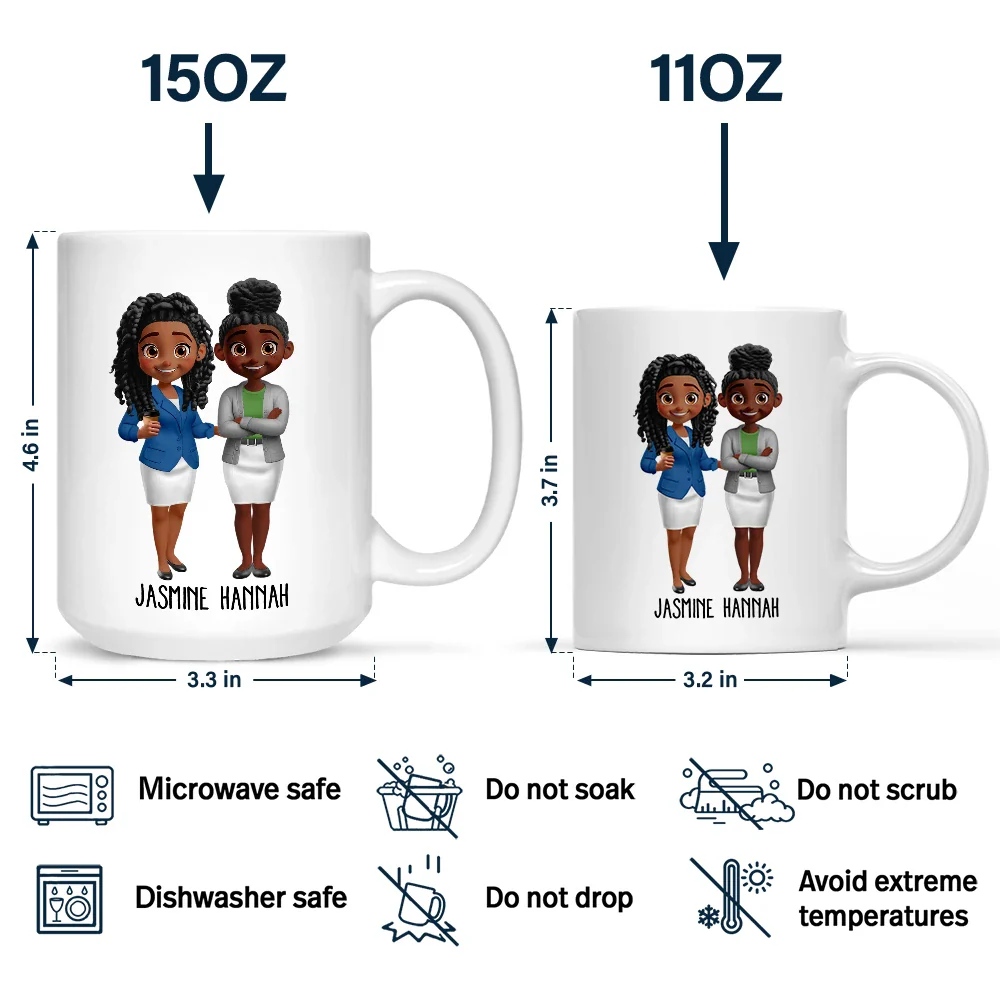 Thanks For Being My Favorite Coworker - Personalized Mug - Image 4