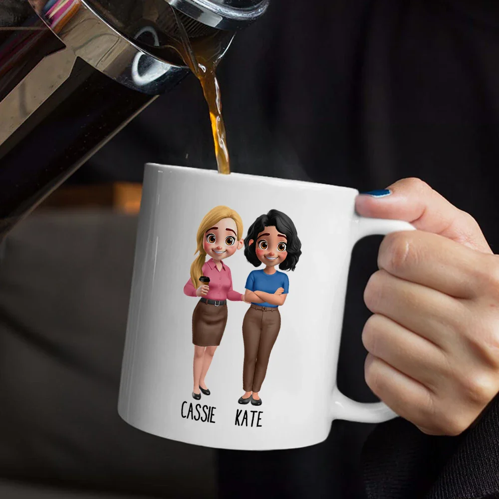 Thanks For Being My Favorite Coworker - Personalized Mug - Image 5