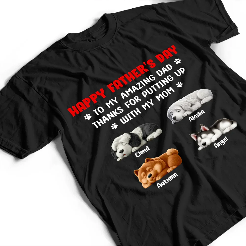 Thanks For Putting Up With My Mom - Personalized T Shirt - Image 3