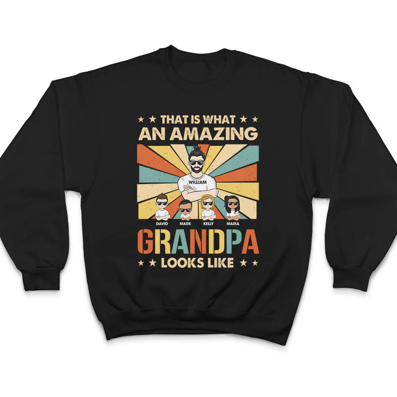 That Is What An Amazing Daddy Looks Like - Gift For Father - Personalized Custom T Shirt - Image 5