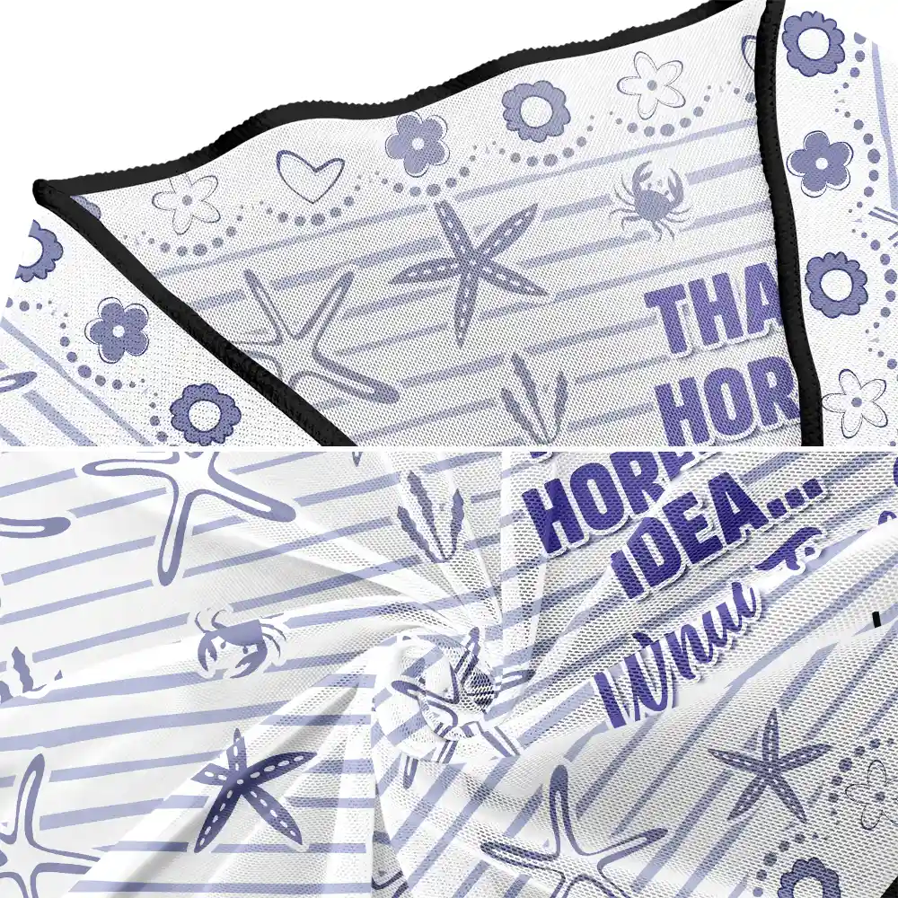 That's A Horrible Idea What Time - Personalized Short Sarong Swimwear Cover Ups - Image 4