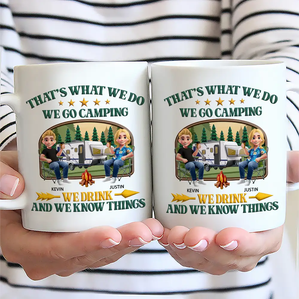 That's What I Do I Go Camping I Drink - Personalized Mug - Personalized Mug - Image 2