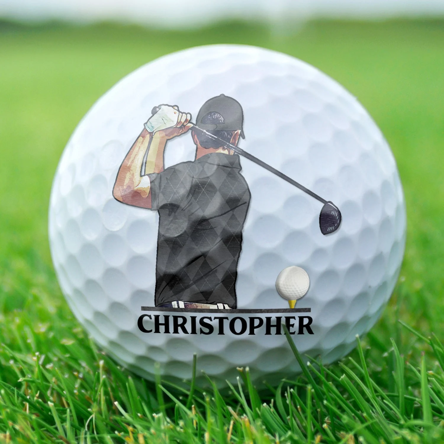 That's What I Do I Play Golf & I Know Things - Gift For Golfer - Personalized Golf Ball - Image 2