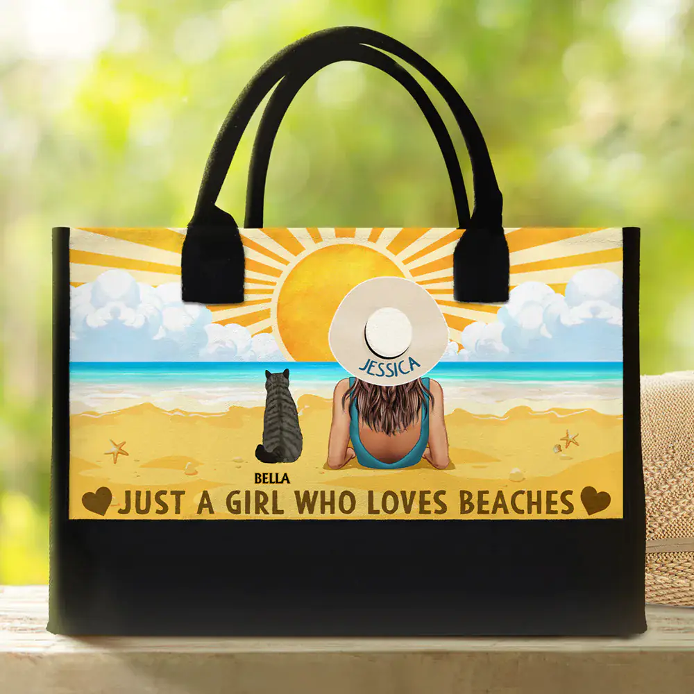 The Beach Is Calling And I Must Go Dog Cat - Personalized Canvas Tote Bag - Image 2