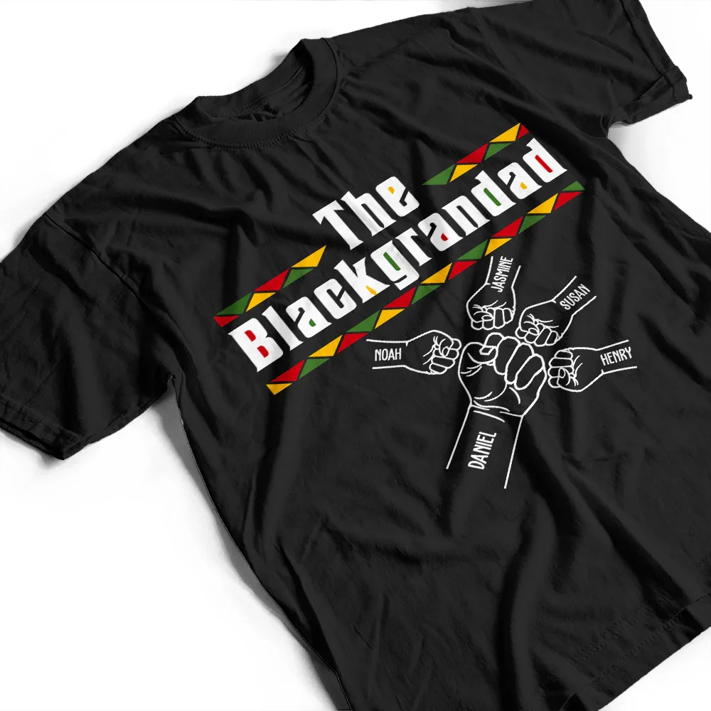 The Blackfather Fist Bump - Personalized T Shirt - Image 3