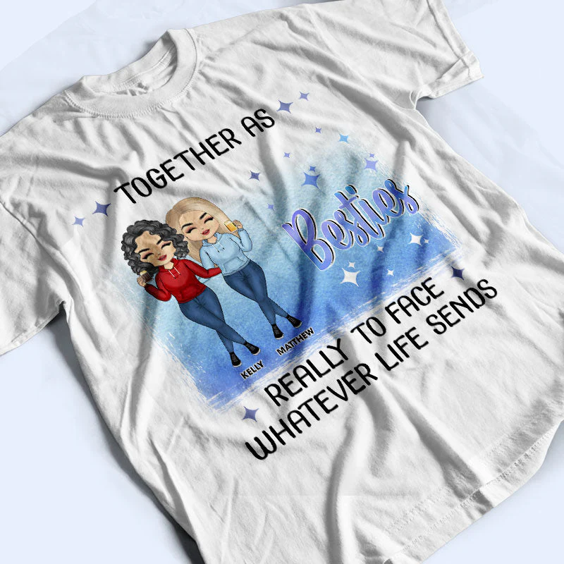 The Bond Between Sisters & Brothers Never Broken - Gift For Sibling & Best Friends - Personalized Custom T Shirt - Image 3