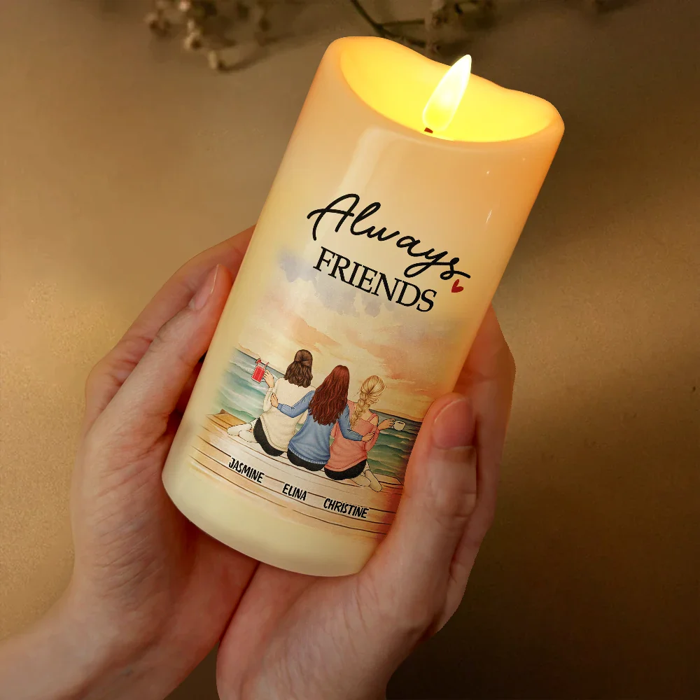 The Bond Between Us Will Always Be Strong - Personalized Flameless LED Candle - Image 3