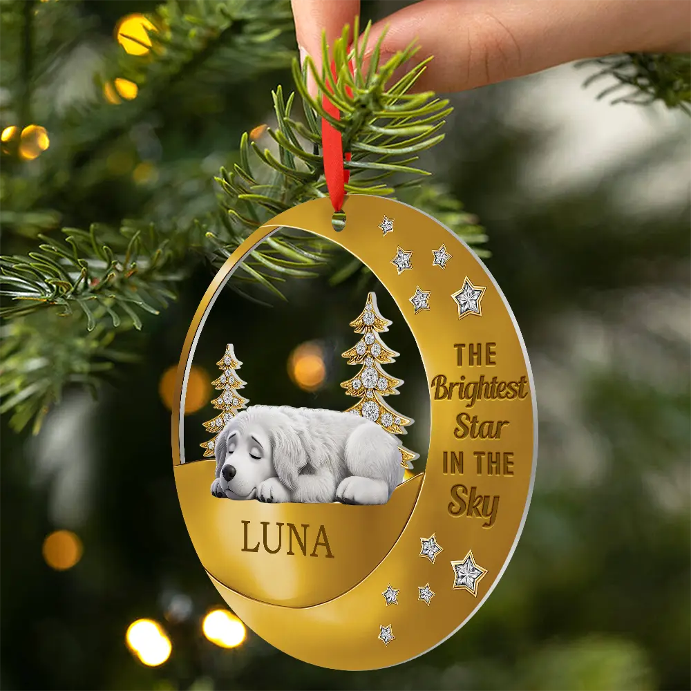 The Brightest Star In The Sky - Personalized Metal Ornament - Image 2