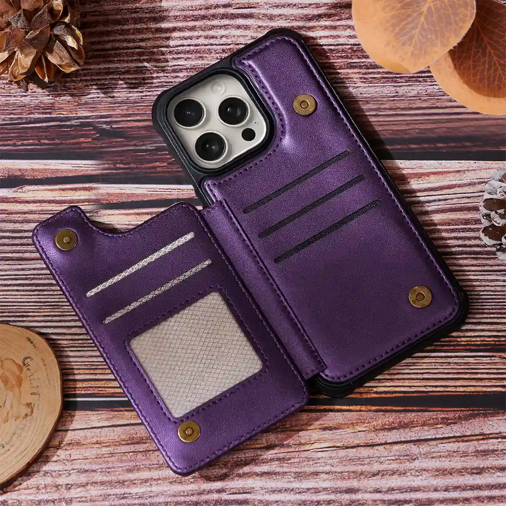 The Cat Mother 3d Effect - Personalized Leather Flip Wallet Phone Case - Image 6