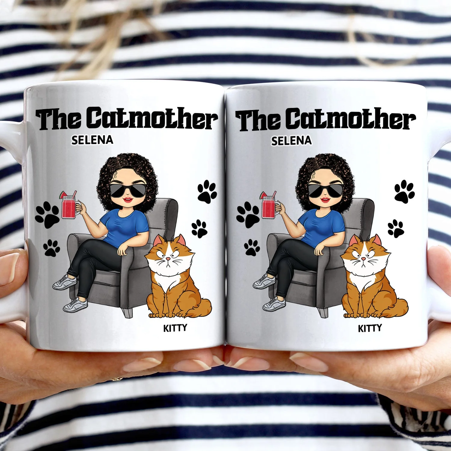 The Cat Mother - Birthday, Loving Gift For Cat Moms, Cat Lovers - Personalized Mug - Image 4