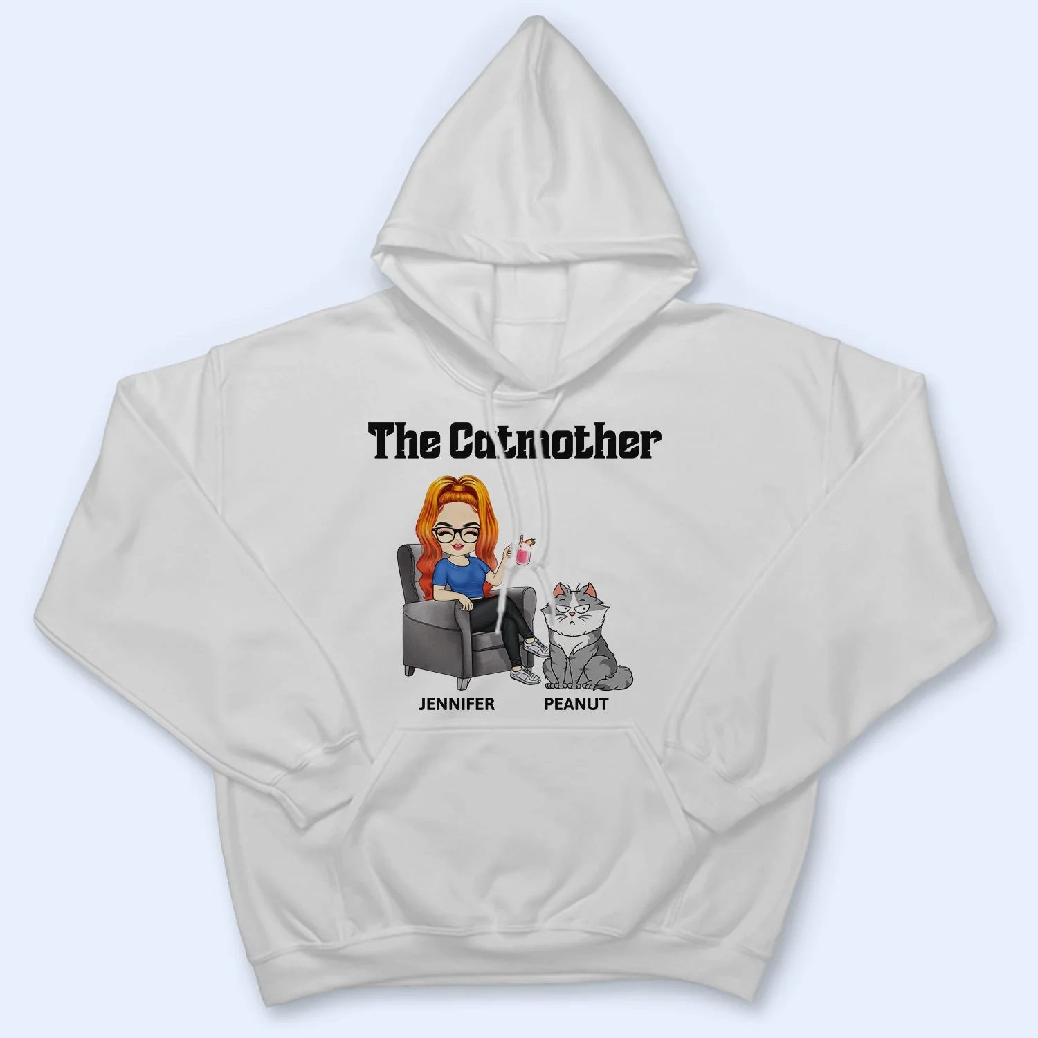 The Cat Mother - Gift For Cat Moms, Cat Lovers, Women - Personalized T Shirt - Image 4