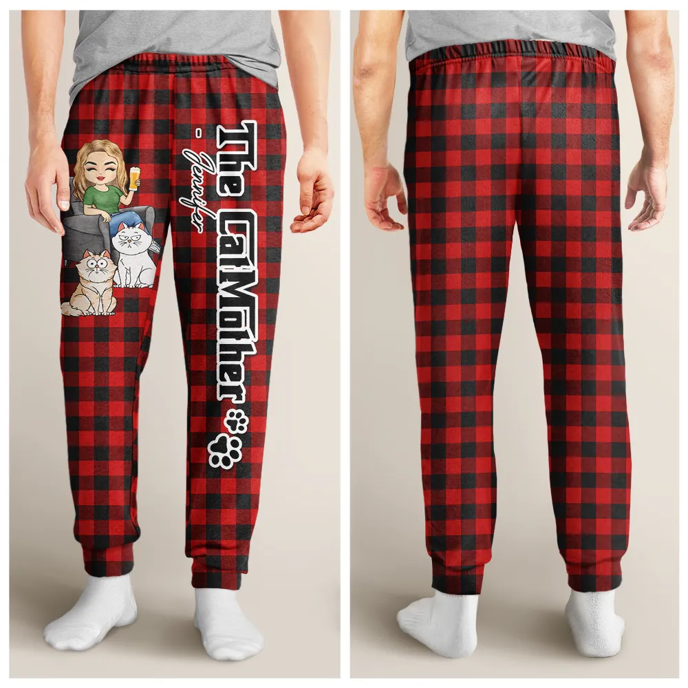 The Cat Mother - Personalized Pajama Pants - Image 4
