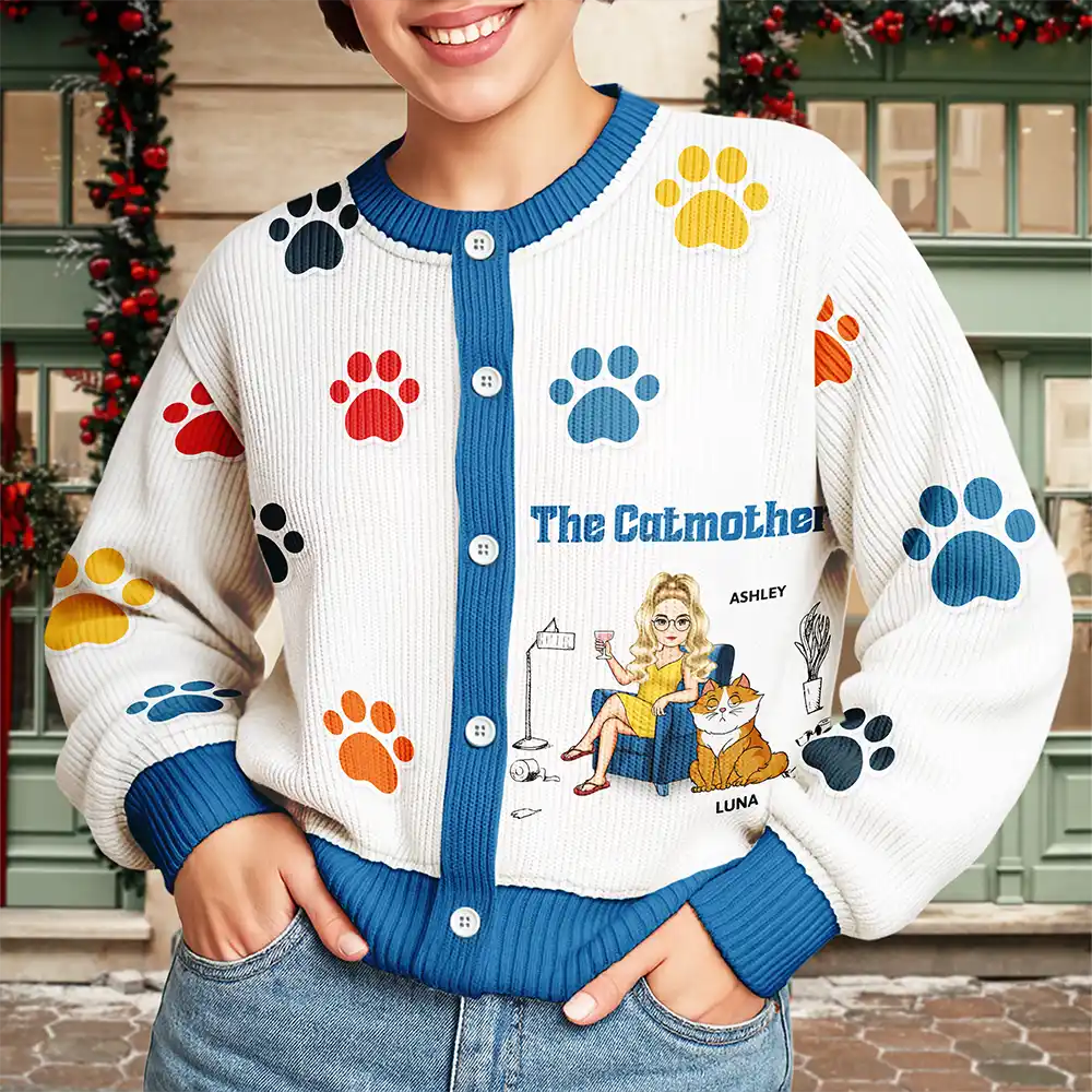 The Catmother - Personalized Cardigan - Image 3