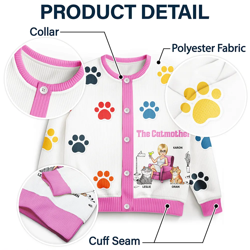 The Catmother - Personalized Cardigan - Image 5
