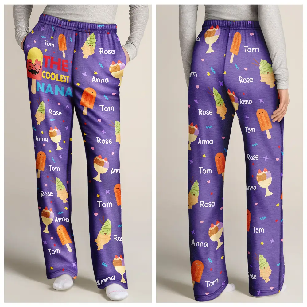The Coolest Pop Nana - Personalized Pajama Pants - Image 3