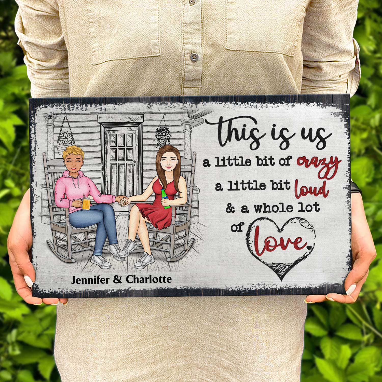 The Day I Met You - Anniversary, Birthday, Home Decor Gift For Spouse, Lover, Husband, Wife, Boyfriend, Girlfriend, Couple - Personalized Custom Wood Rectangle Sign - Image 4