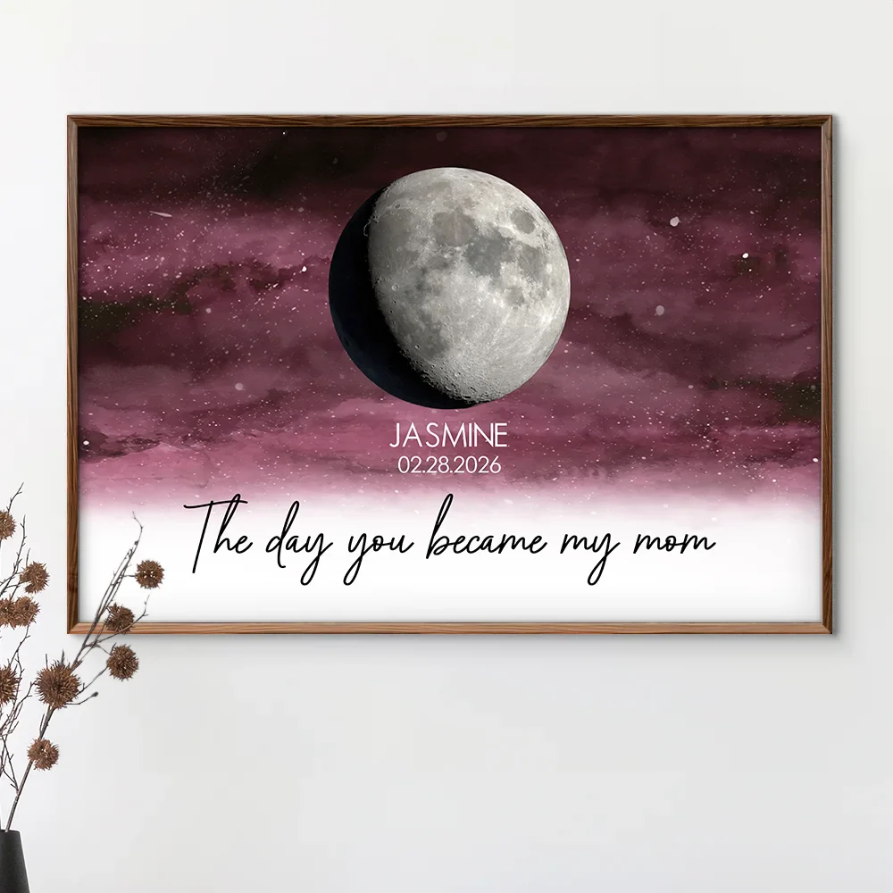 The Day You Became My Mom - Personalized Poster - Image 3