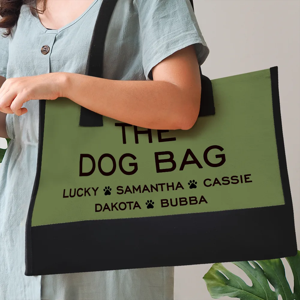 The Dog Bag - Personalized Canvas Tote Bag - Image 3