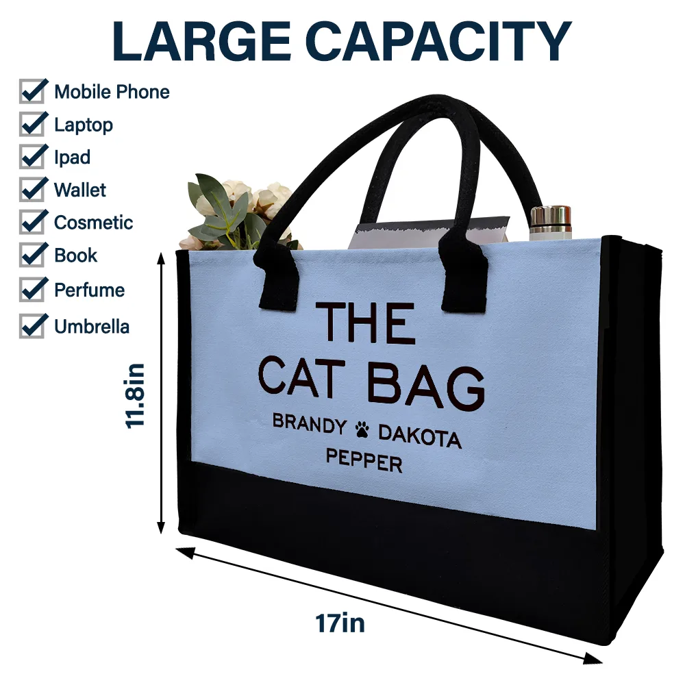 The Dog Bag - Personalized Canvas Tote Bag - Image 4
