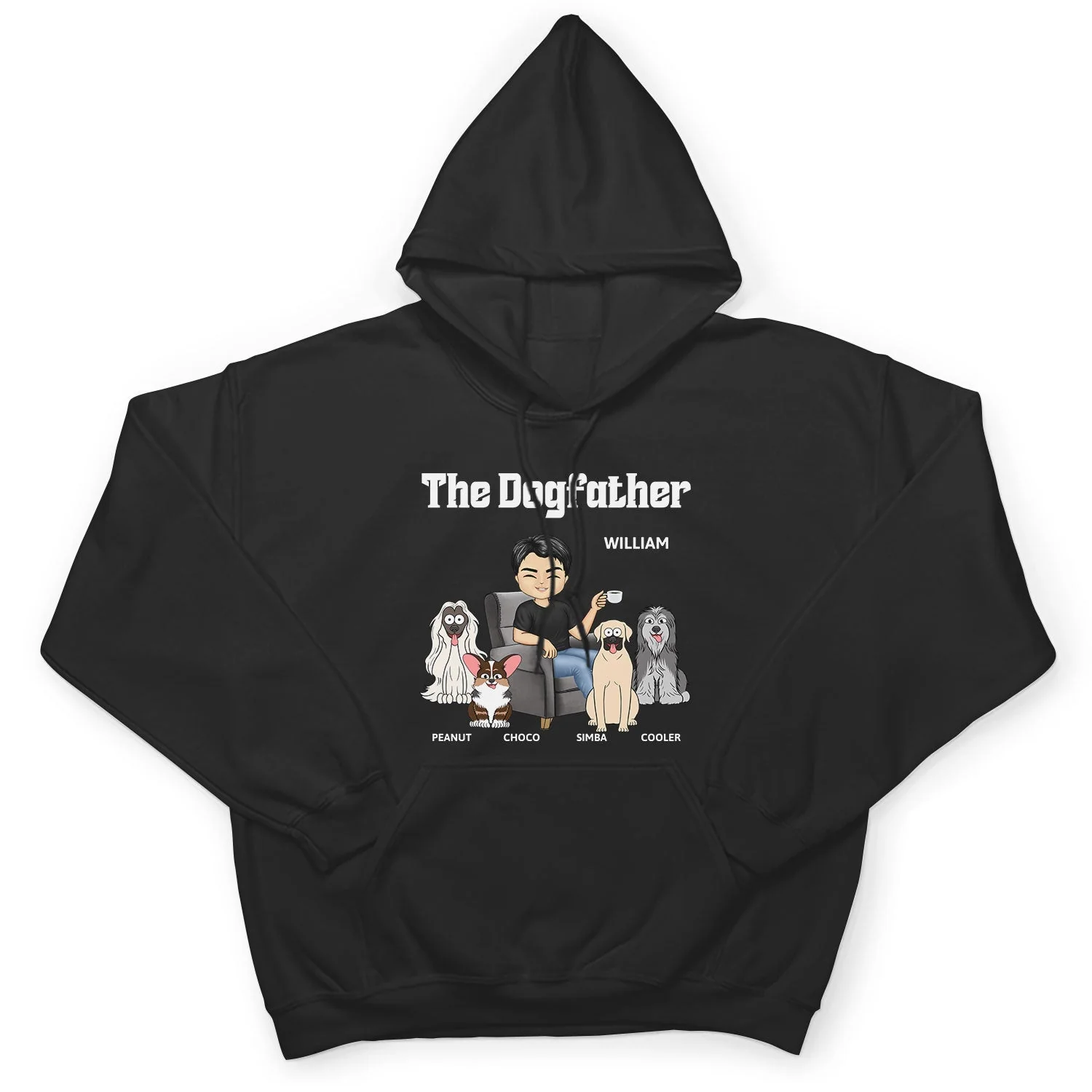 The Dog Father - Gift For Dog Dad, Dog Lovers, Men - Personalized T Shirt - Image 5
