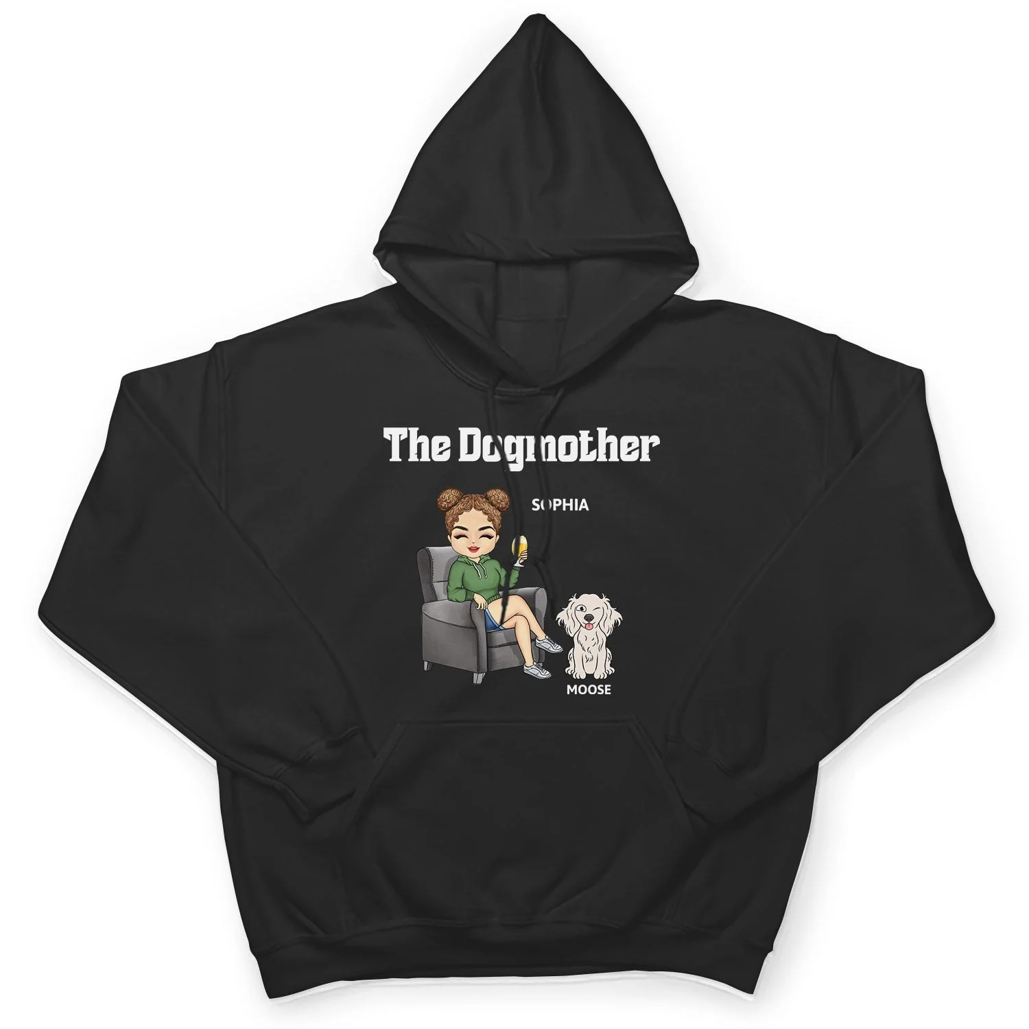 The Dog Mother - Gift For Dog Moms, Dog Lovers, Women, Yourself - Personalized T Shirt - Image 4