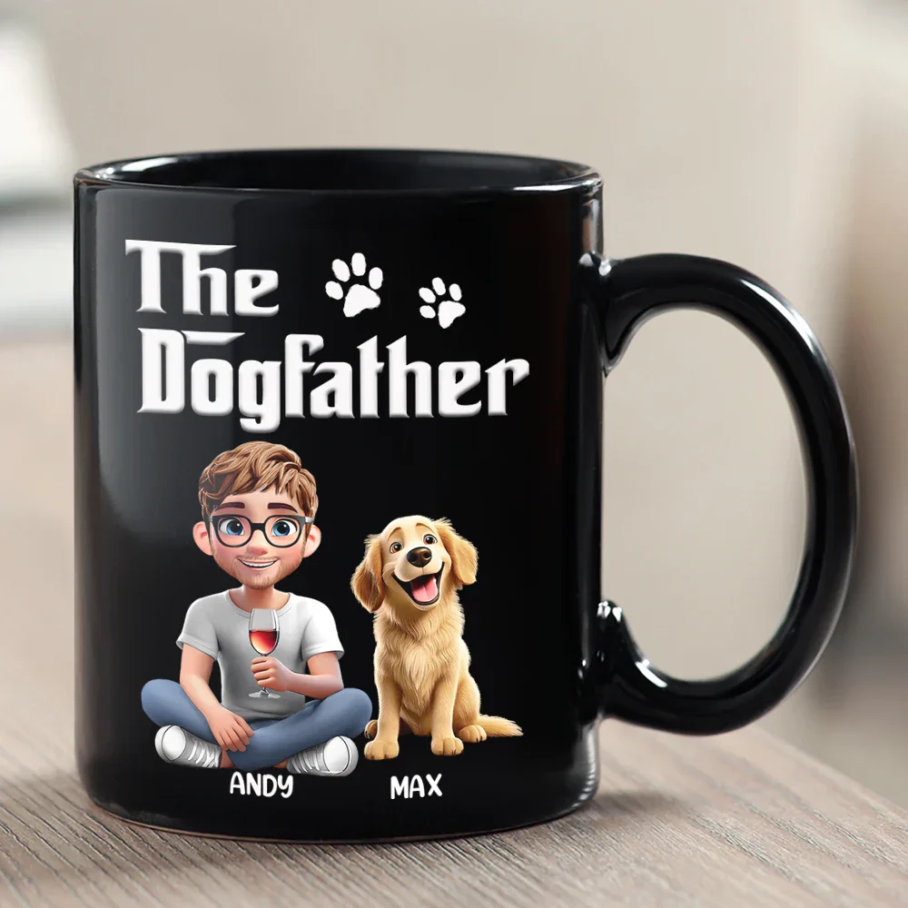 The Dogfather 3D Pet Lover - Personalized Mug